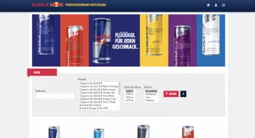 Red Bull Produktdatenbank